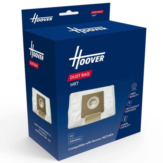 Hoover Dammsugarpåsar H97 för HE2/HE4 4 Pack Hoover Dammsugarpåsar H97 för HE2/HE4 4 Pack