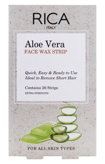 Rica Aloe Vera Wax Strips – Ansikt 20 stk