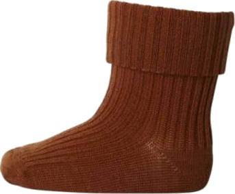 Rust mp Wool Rib Sokk Baby (19 21)