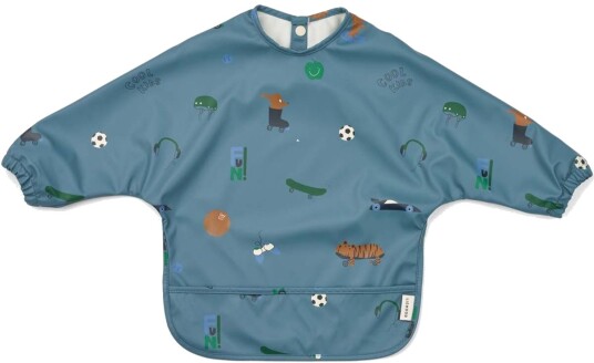 Liewood Merle Smekke Med Lange Ermer Fun/Beach Blue