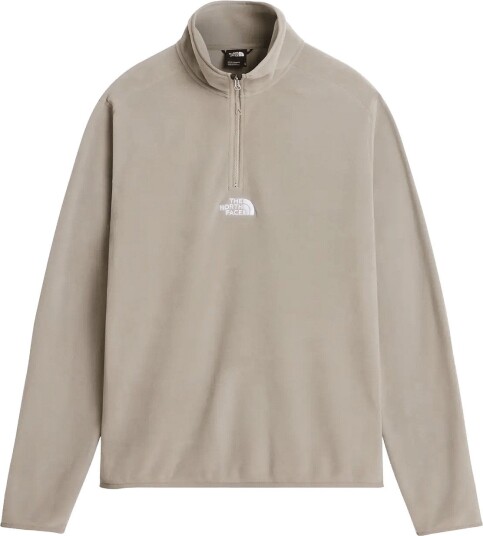 The North Face M Glacier 1/4 Zip Embroidered Logo Beige XS