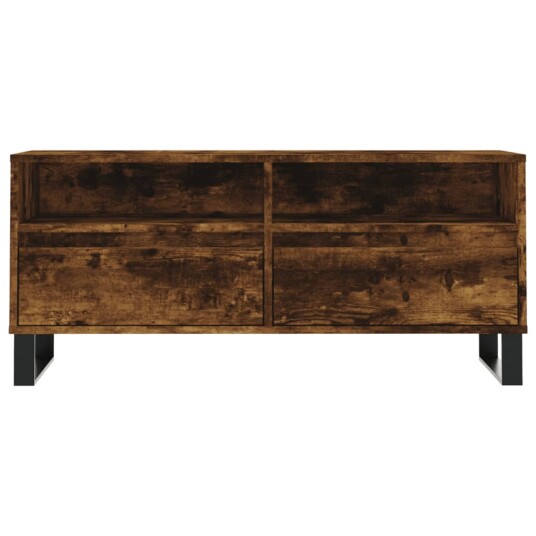 vidaXL TV-benk røkt eik 100x34,5x44,5 cm konstruert tre