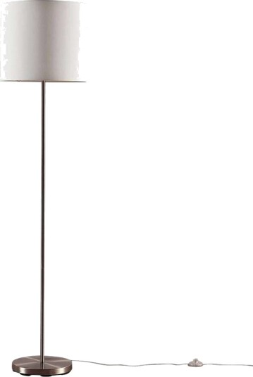 Lindby Parsa - gulvlampe med tekstilskjerm i hvitt Lindby Parsa - gulvlampe med tekstilskjerm i hvitt