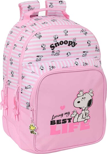 Snoopy 2-roms Ryggsekk 20L Rosa