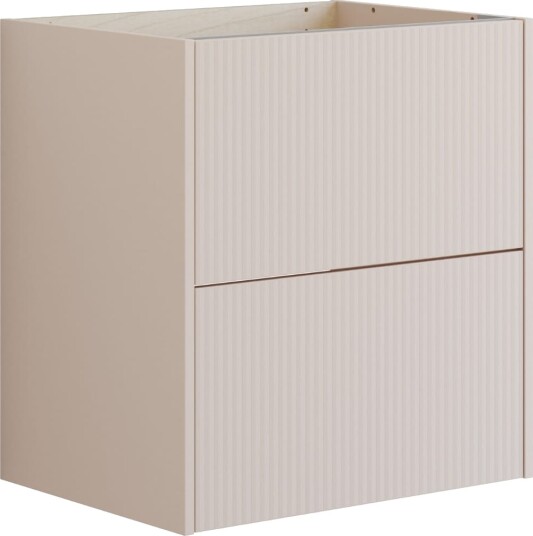 Dansani Inzo Classic Skap 2 Skuff B60 120xh64xd44cm Sand Matt / 60cm Stripet