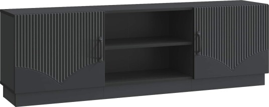 TV skap Svart 150 x 31 x 47 cm Konstruert tre TV skap Svart 150 x 31 x 47 cm Konstruert tre