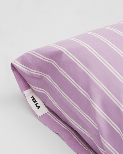 Tekla | Tekla sengetøy | Putetrekk 50x70 mallow pink stripes