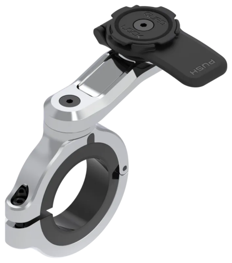 Quad Lock Motorcycle Handlebar Mount PRO Chrome - Large Quad Lock Motorcycle Handlebar Mount PRO Chrome - Large