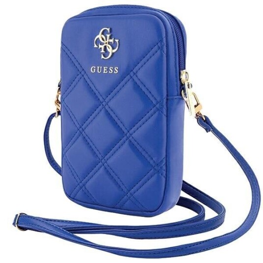 Guess Handbag Guwbzpsqssgb Blue/Blue Zip Quilted 4G Guess Handbag Guwbzpsqssgb Blue/Blue Zip Quilted 4G
