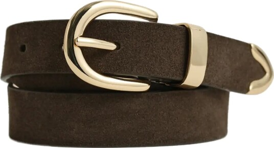 Gant Suede Metal Tip Belt Brown 90