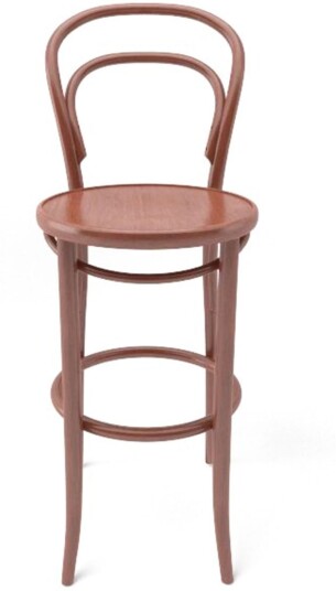 Ton - Barstool 14 Low Nougat B114 Barstoler Michael Thonet Brun Tre
