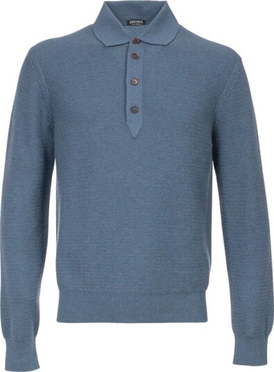 Zegna Herre Strikkevarer Blå XL,