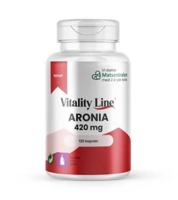 Vitality line aronia 120 kapsler Vitality line aronia 120 kapsler