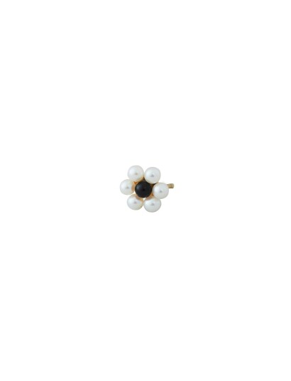 DESIGN LETTERS My Flower Earring Stud 7Mm W. Freshwater Pearls 1Pcs |Guld |7 MM