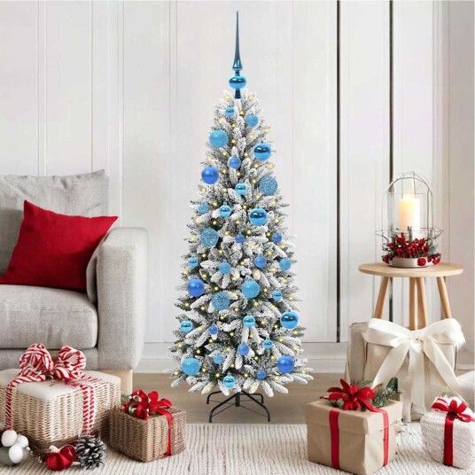  Kunstig juletre Hvit 53 x 53 x 120 cm PVC plast stål og PE
