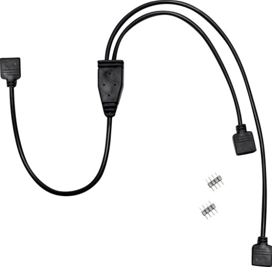 Inter-Tech - Strømsplitter - 4-Pins Strøm Til 4-Pins Strøm - 48 Cm