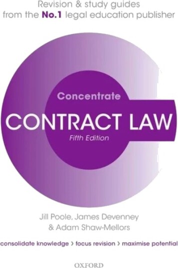 Contract Law Concentrate Av Jill (The Late Deputy Dean Aston Business Poole