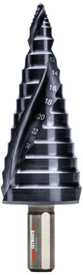 Trappebor HSSE-Co5 RUnaTec Flowstep spiss, 9-38 mm