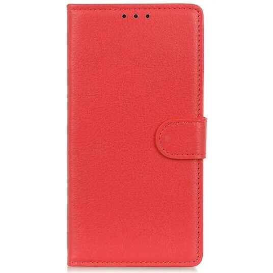 INCOVER Xiaomi 14 Pro PU Litchi Skin Flip Deksel med Lommebok - Rød