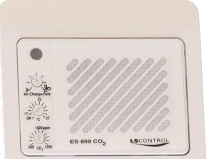 Ls Control Co2 Føler / Sensor Med Modbus Til Vægmontage. Output 0 10V/2 10V 24Vdc 3Va / 24Vac 6,4Va Co2 0 2000 Ppm Temperatur 0..50°C. Ls Control Co2 Føler / Sensor Med Modbus Til Vægmontage. Output 0 10V/2 10V 24Vdc 3Va / 24Vac 6,4Va Co2 0 2000 Ppm Temperatur 0..50°C.