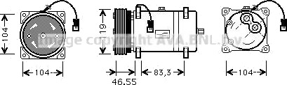 AC kompressor PRASCO CNAK161 AC kompressor PRASCO CNAK161