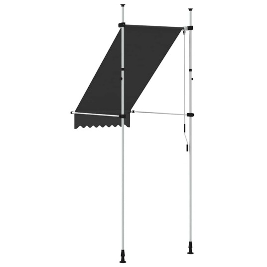 vidaXL Manuell uttrekkbar markise 100 cm antrasitt