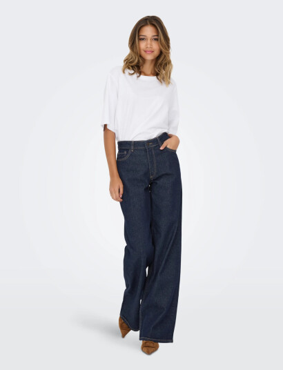 JDY Jdyruby Mw Wid Rinse 1015 Dnm Noos   Navy   M x 30