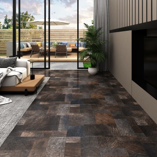 Selvklebende gulvplanker 20 stk PVC 1,86 m² trestruktur