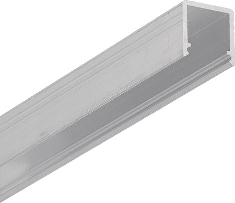 Topmet 2m alu profil SMART10 AC2/Z   Ubehandlet aluminium påbygg LED skinne
