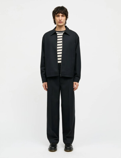 Mads Nørgaard Super Twill Travis Jacket - Black - XL Mads Nørgaard Super Twill Travis Jacket - Black - XL