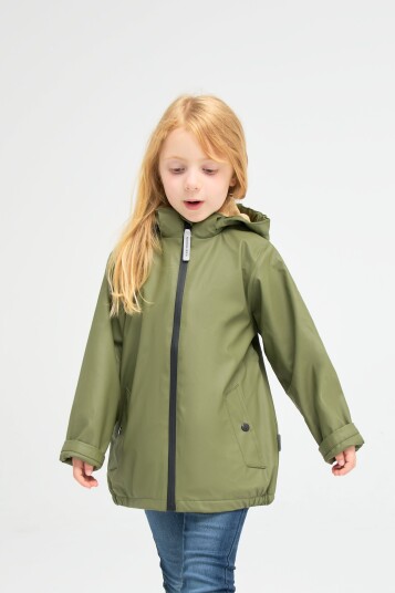 Nordbjørn Marstrand Fôret Regnjakke Olive Green 110-116 Nordbjørn Marstrand Fôret Regnjakke Olive Green 110-116