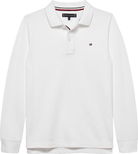 Tommy Hilfiger langermet polo til barn white 164
