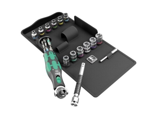 Wera 8009 Zyklop 1/4" Topnøglesett med 27 deler Wera 8009 Zyklop 1/4" Topnøglesett med 27 deler