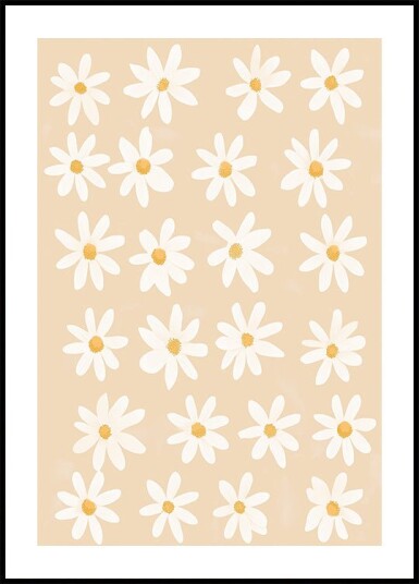 Whimsical Daisy Field Plakat Plakat / 70x100cm