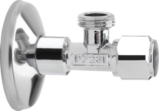 NIL vinkelavløpsventil uten unionsmutter kort 1/2" x 1/2" x Ø77