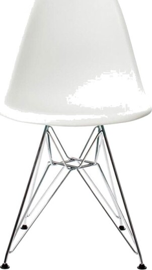 Vitra Eames Plastic DSR Spisestol Hvit/ Krom