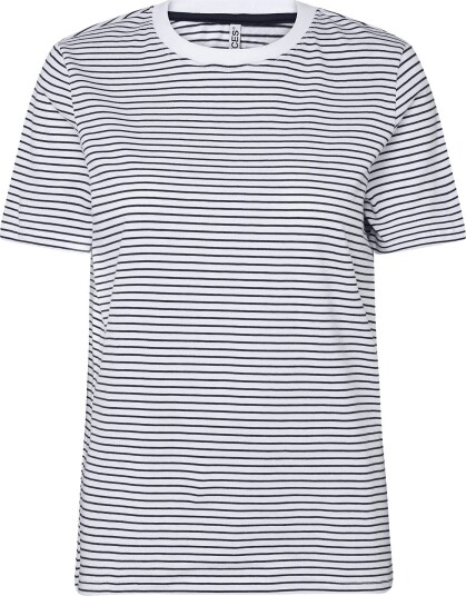 Pieces Pcria Ss Tee Stripes Jrs Noos Bc BRIGHT WHITE XXL