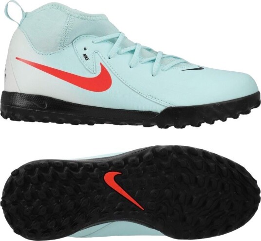 Nike Phantom Luna II Academy TF Mad Energy Turkis/rød/Rød Barn Turf (TF) størrelse 33½ Nike Phantom Luna II Academy TF Mad Energy Turkis/rød/Rød Barn Turf (TF) størrelse 33½