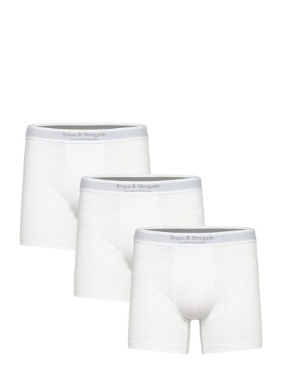 Bruun & Stengade Bs Boxer Trunks - White - XXL