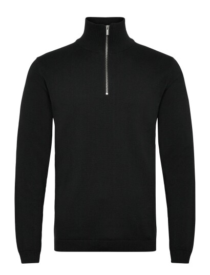 Enkel Studio Half Zip Knit Black XXXL Enkel Studio Half Zip Knit Black XXXL