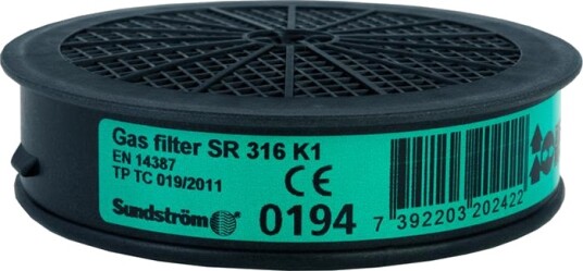 Sundström SR 316 Gassfilter K1 Ånderettsvern