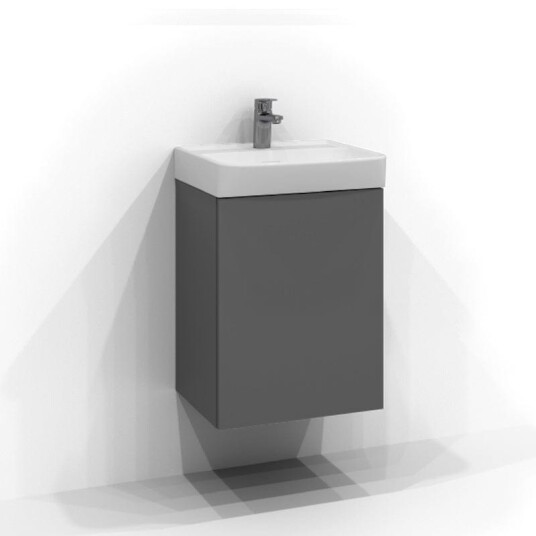Svedbergs Bloc Servantskap Slim D35 med 1 dør Grå / 35cm SV-545121 Svedbergs Bloc Servantskap Slim D35 med 1 dør Grå / 35cm SV-545121