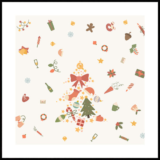 Noel decorations Plakat Plakat / 30x30cm