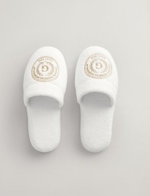 Gant Crest tøfler, unisex WHITE LXL Gant Crest tøfler, unisex WHITE LXL