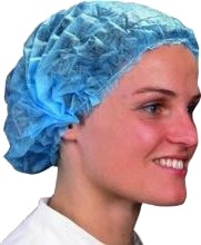 Hårnet Nonwoven Large Blå,100 Stk/Pk