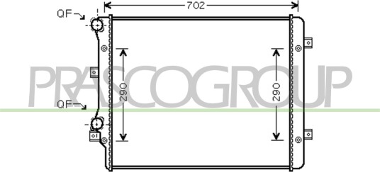 PRASCO AD322R015 Radiator motorkjøling