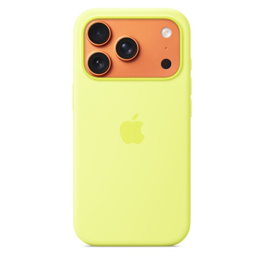 Apple iPhone 17 Pro Silikondeksel MagSafe Neongul