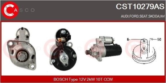 CASCO CST10279AS Starter CASCO CST10279AS Starter