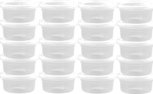 Creativ Company Plastglass med lokk 125 ml 20 pakning Creativ Company Plastglass med lokk 125 ml 20 pakning