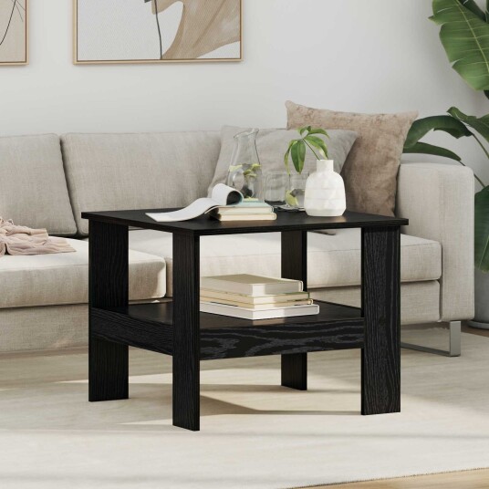 Kaffebord Svart Eik 57 x 55 x 45 cm Konstruert tre